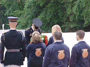 Photo of wreath laying